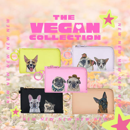 NEW! Vegan Leather Pet Portrait Card Case