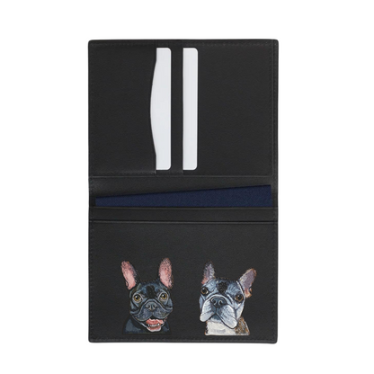 NEW! Nappa Leather RFID Blocking Passport Holder Wallet with Custom Pet Portrait