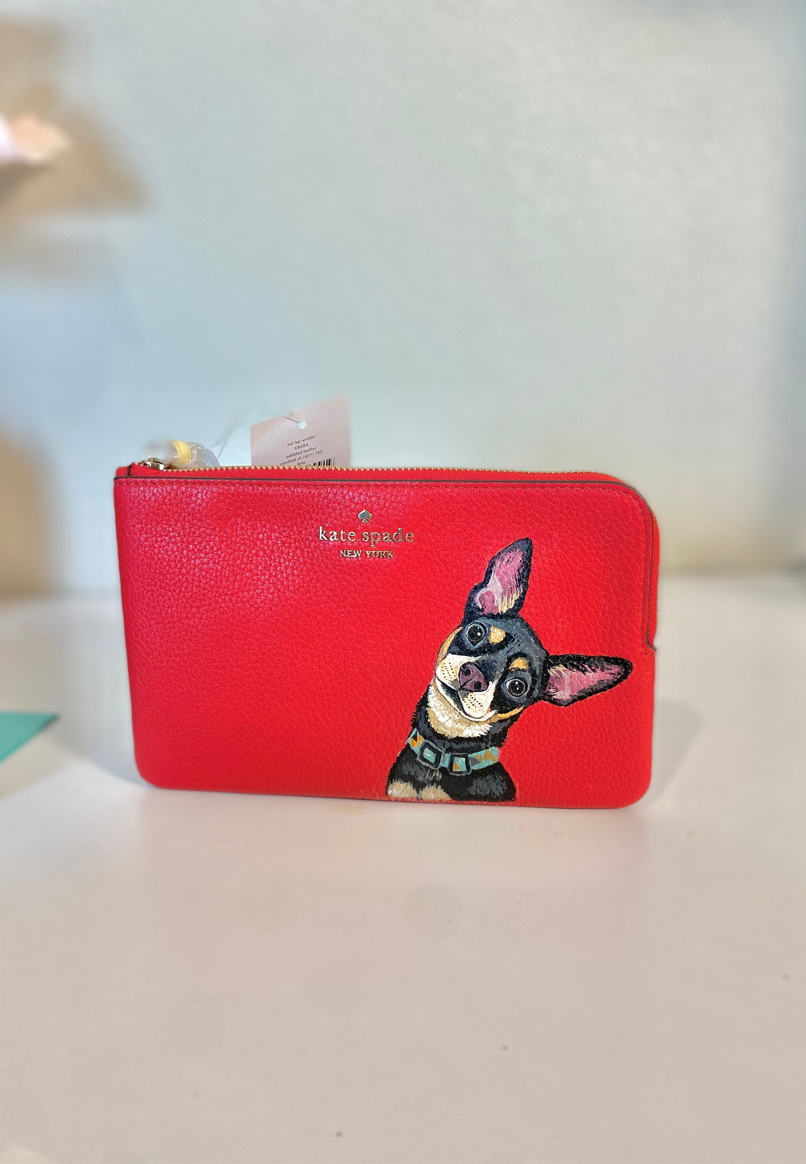 Custom Painted Phone Wallet Crossbody Purse Leather on sale Hand Painted with YOUR Pet's Portrait