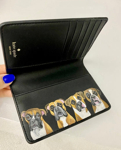 NEW! Kate Spade Passport Wallet with Custom Pet Portrait