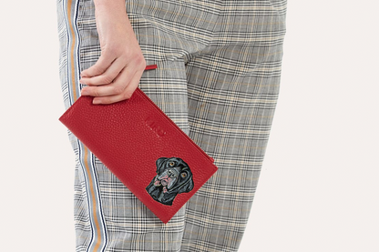 BRAND NEW! Genuine Leather Kiko Wallet With Custom Pet Portrait