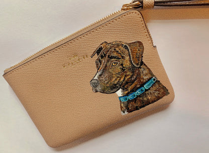 Coach Wristlet with Custom Pet Portrait