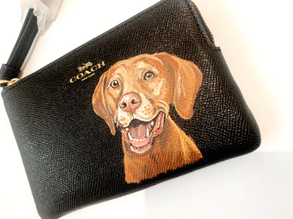 Coach Wristlet with Custom Pet Portrait