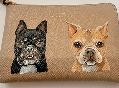 Coach Wristlet with Custom Pet Portrait