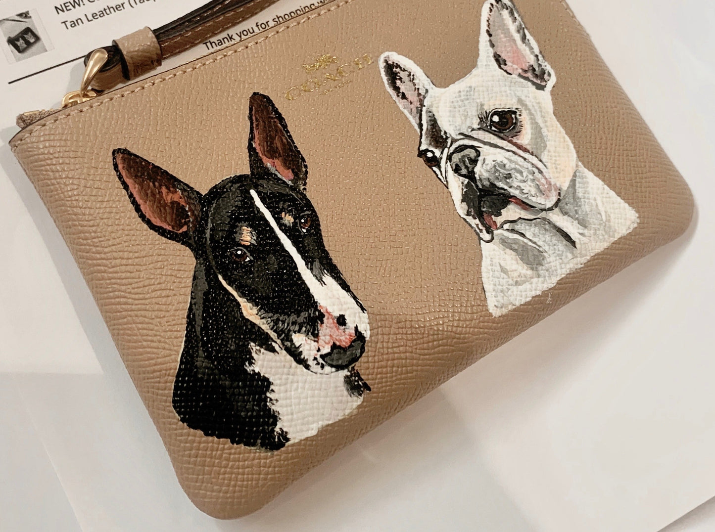 Coach Wristlet with Custom Pet Portrait